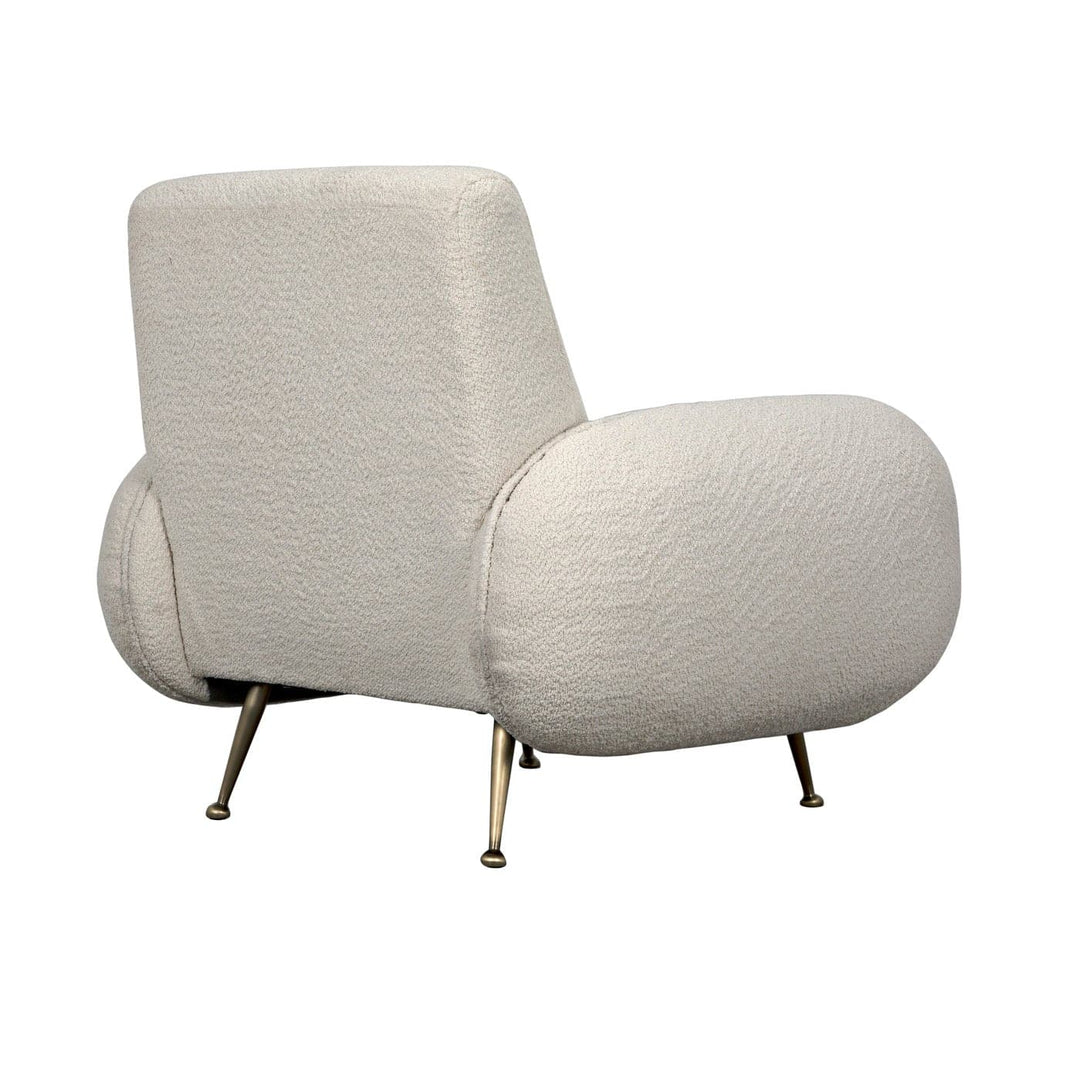 Hera Chair - Boucle Fabric-Noir-NOIR-LEA-C0454-1D-Lounge Chairs-5-France and Son