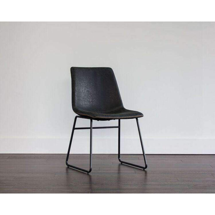 Cal Dining Chair-Sunpan-SUNPAN-104035-Dining ChairsAntique Black-4-France and Son