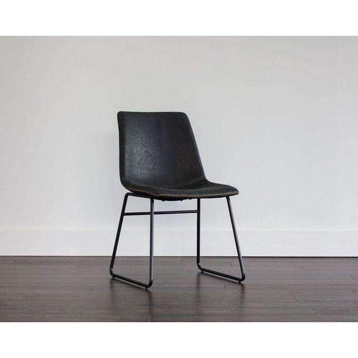 Cal Dining Chair-Sunpan-SUNPAN-104035-Dining ChairsAntique Black-4-France and Son