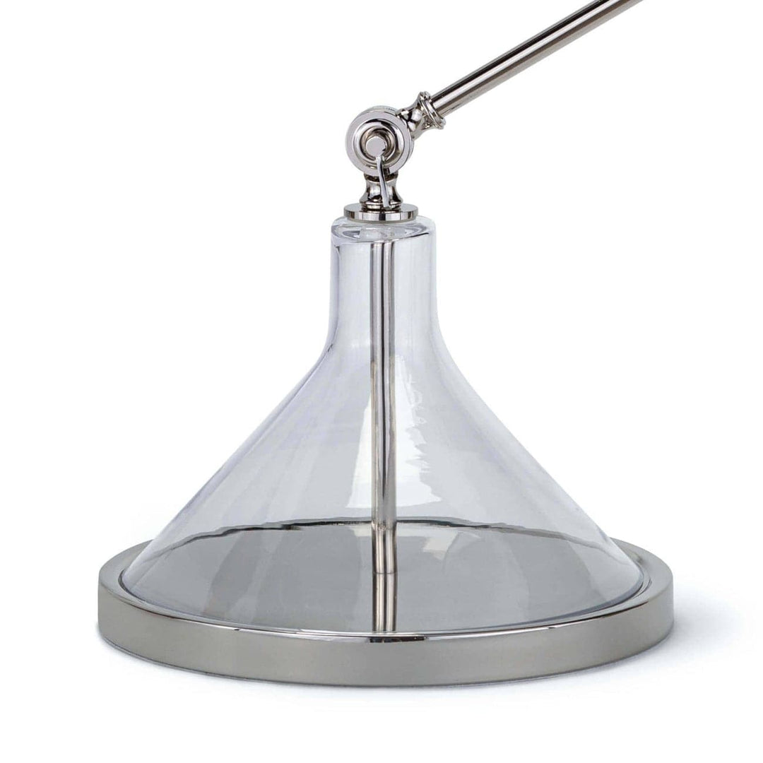 Ibis Task Lamp (Polished Nickel and White)
