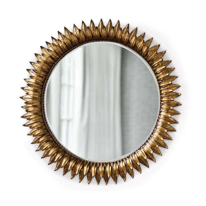 Sun Flower Mirror Small (Antique Gold)