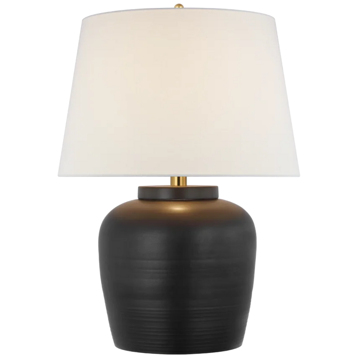 Nona Medium Table Lamp-Visual Comfort-VISUAL-MF 3638BLK-L-Table LampsMatte Black-1-France and Son