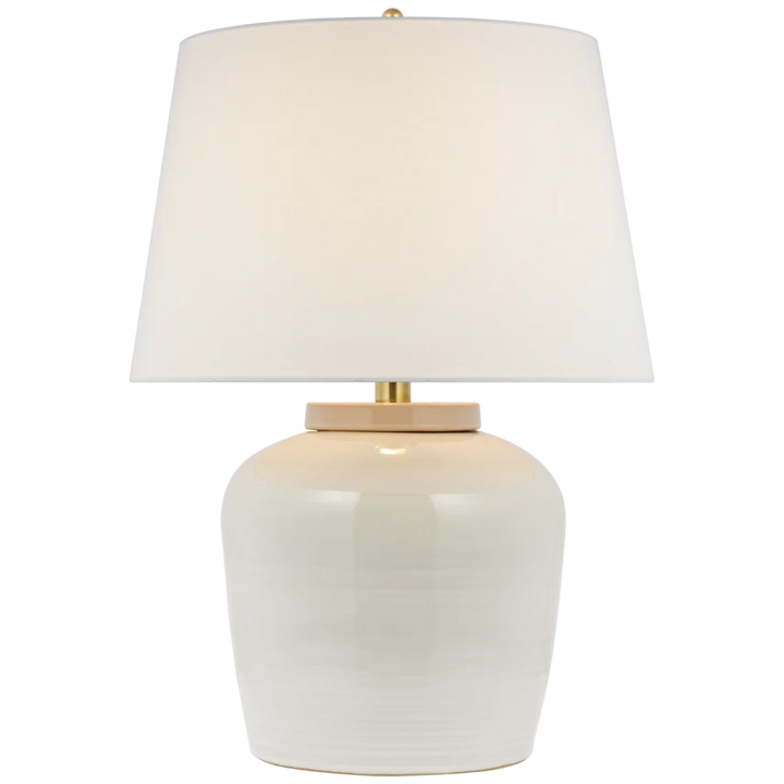 Nona Medium Table Lamp-Visual Comfort-VISUAL-MF 3638IVO-L-Table LampsIvory-2-France and Son