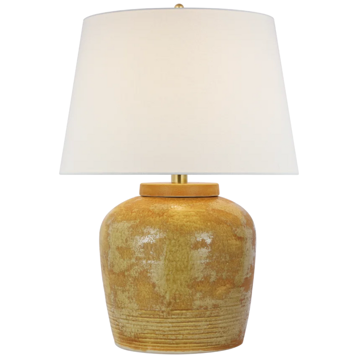 Nona Medium Table Lamp-Visual Comfort-VISUAL-MF 3638YOX-L-Table LampsYellow Oxide-3-France and Son