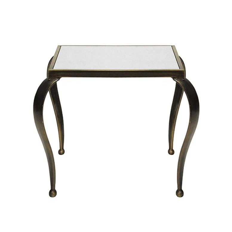 Moseley Side Table-Worlds Away-WORLD-MOSELEY BRZ-Side TablesPainted Bronze-1-France and Son