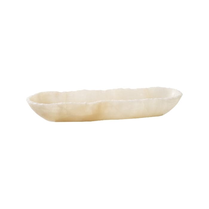 Aragonite Canoe Bowl-Phillips Collection-PHIL-MX106831-BowlsWhite-Small-2-France and Son