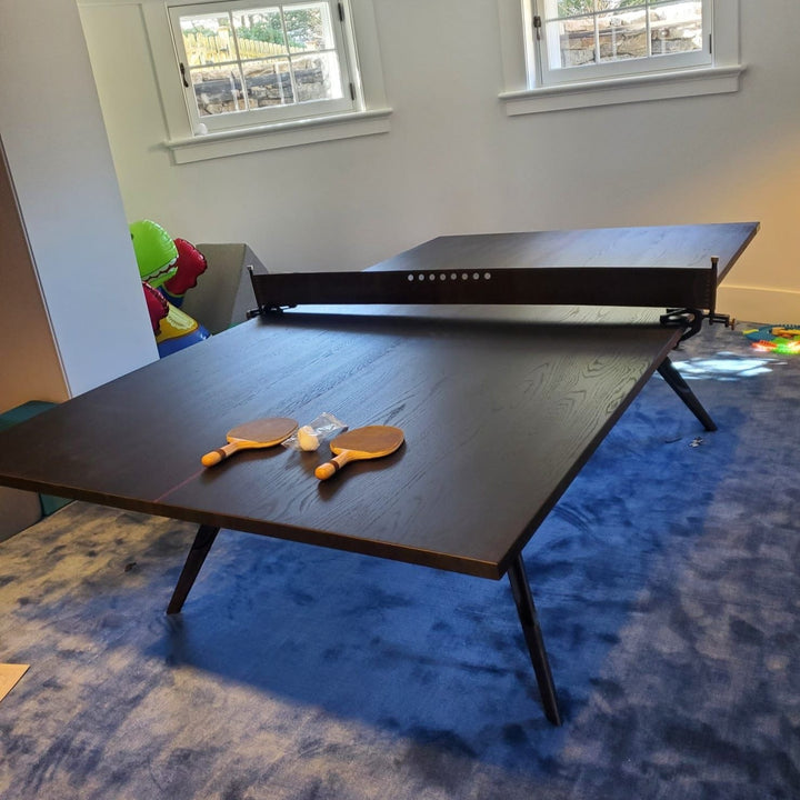 Ping Pong Table - Ebonized Oak-Nuevo-STOCKR-HGDA841-Game Tables-6-France and Son