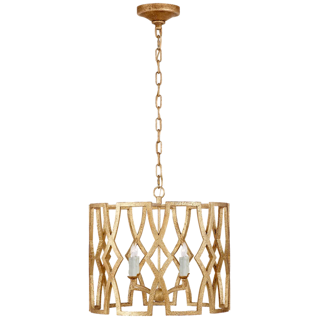 Barnie Small Lantern-Visual Comfort-VISUAL-NW 5110VG-ChandeliersGold-1-France and Son