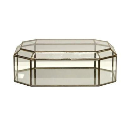Nancy Octagonal Box-Worlds Away-WORLD-BOX OCTCL-DecorClear Glass-1-France and Son