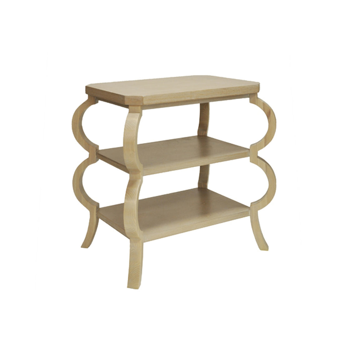 Olive Three Tier Side Table-Worlds Away-WORLD-OLIVE CO-Side TablesCERUSED OAK-1-France and Son