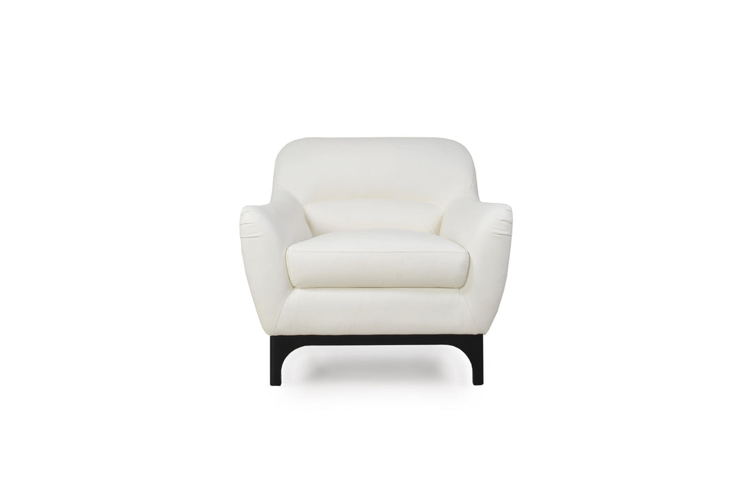 Celia Mid-Century Chair Pure White-Moroni Leather-MORONI-35701BS1296-Lounge Chairs-4-France and Son