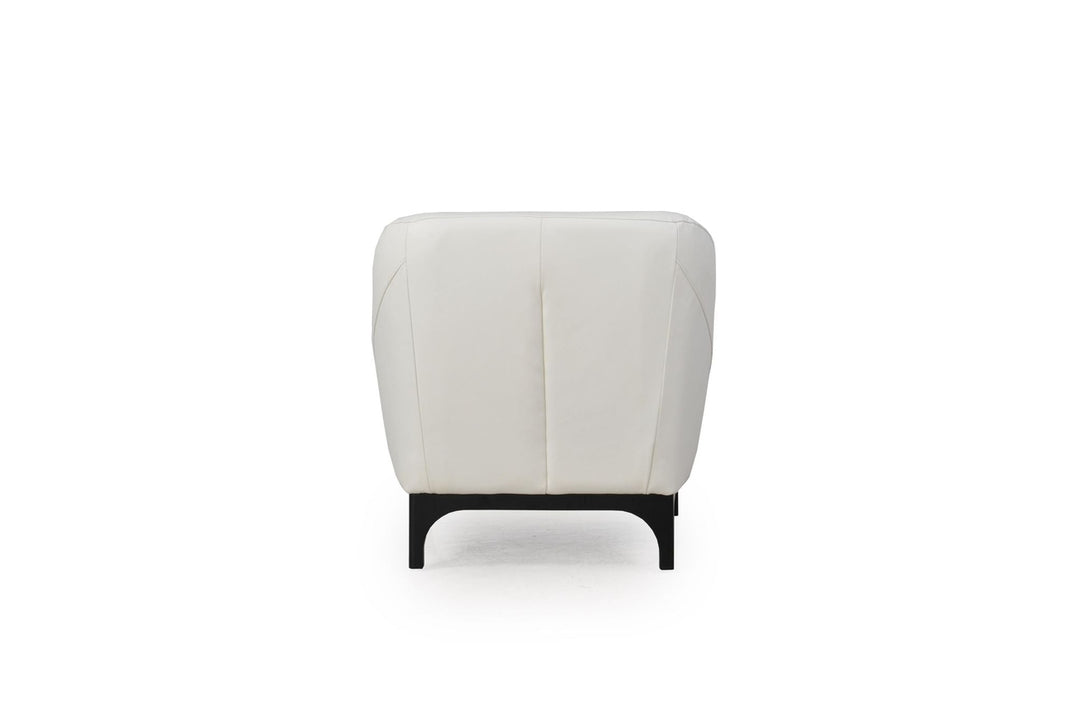 Celia Mid-Century Chair Pure White-Moroni Leather-MORONI-35701BS1296-Lounge Chairs-3-France and Son