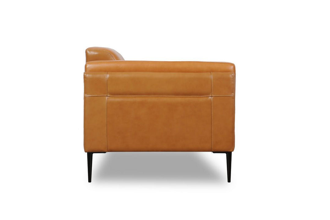 Elson Full Leather Chair Tan-Moroni Leather-MORONI-44001BS1961-Lounge Chairs-4-France and Son