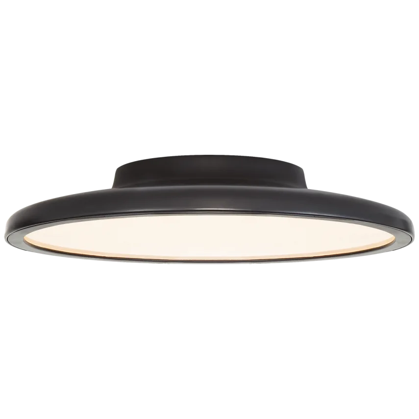 Dow 13" Flush Mount-Visual Comfort-VISUAL-PB 4000MBK-Flush MountsMatte Black-1-France and Son