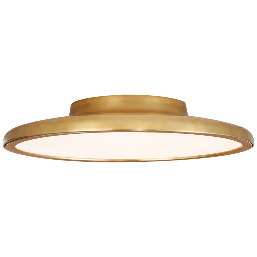 Dow 13" Flush Mount-Visual Comfort-VISUAL-PB 4000NB-Flush MountsNatural Brass-2-France and Son