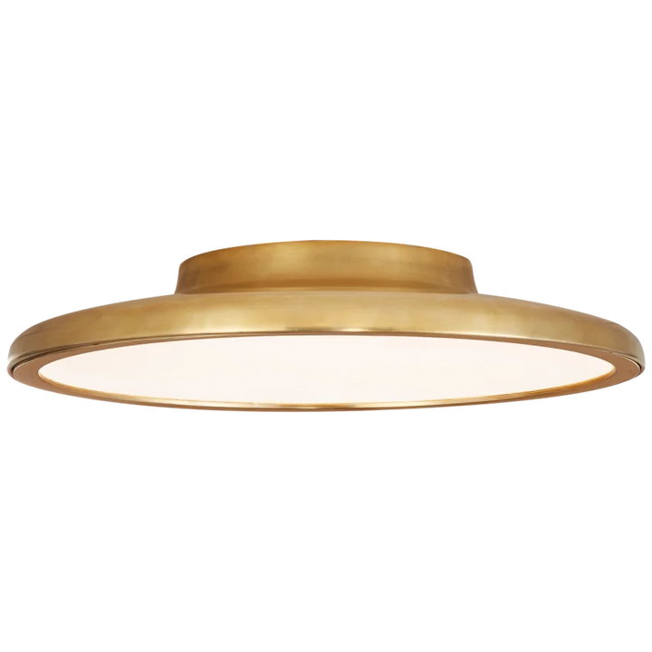 Dow 13" Flush Mount-Visual Comfort-VISUAL-PB 4000NB-Flush MountsNatural Brass-2-France and Son