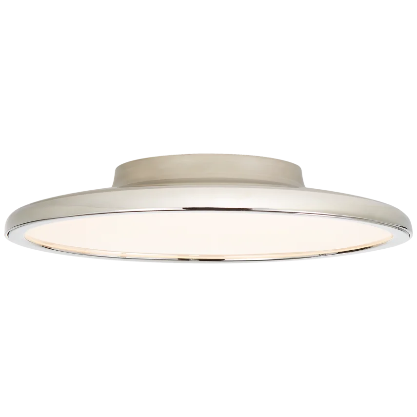 Dow 13" Flush Mount-Visual Comfort-VISUAL-PB 4000PN-Flush MountsPolished Nickel-3-France and Son