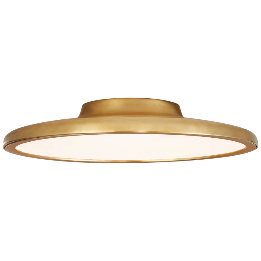 Dow 16" Flush Mount-Visual Comfort-VISUAL-PB 4003NB-Flush MountsNatural Brass-2-France and Son