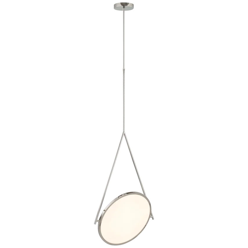 Dow Stacy 13" Rotating Pendant-Visual Comfort-VISUAL-PB 5005PN-PendantsPolished Nickel-3-France and Son