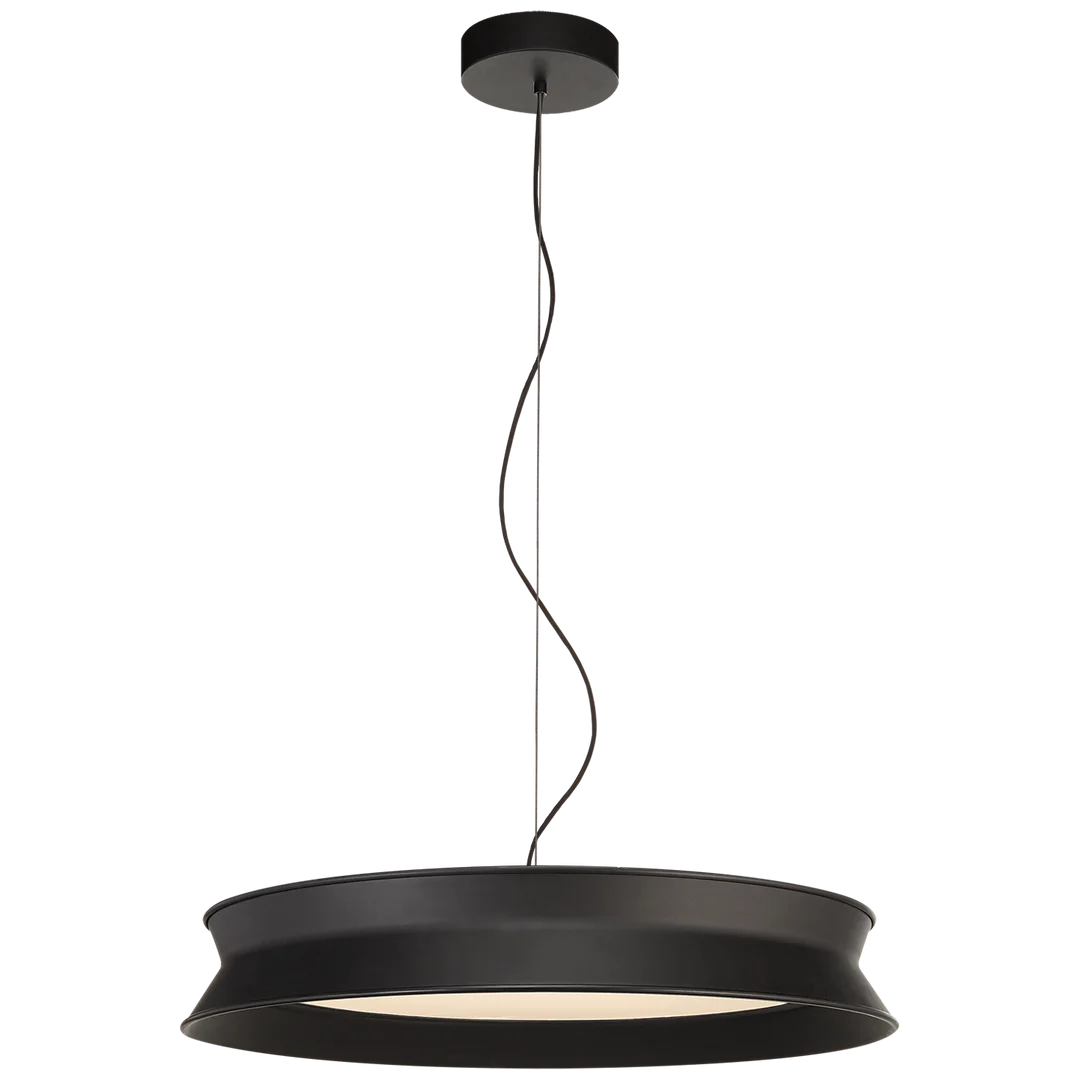 60/40 Dotty 22" Pendant-Visual Comfort-VISUAL-PB 5022STB-PendantsStone Black-1-France and Son