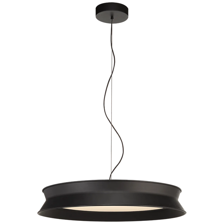 60/40 Dotty 22" Pendant-Visual Comfort-VISUAL-PB 5022STB-PendantsStone Black-1-France and Son