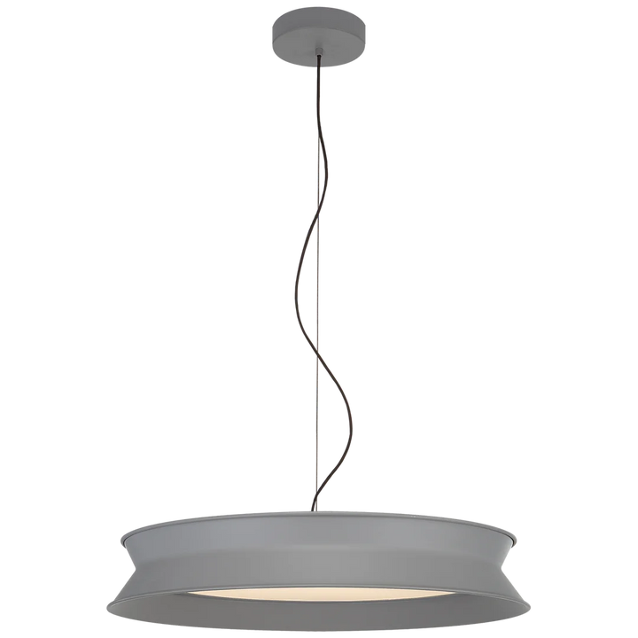 60/40 Dotty 22" Pendant-Visual Comfort-VISUAL-PB 5022STG-PendantsStone Gray-2-France and Son