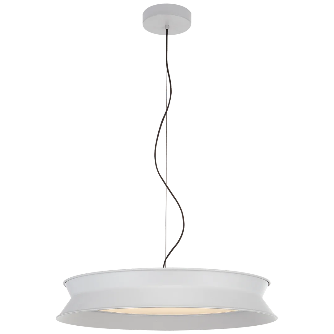 60/40 Dotty 22" Pendant-Visual Comfort-VISUAL-PB 5022STW-PendantsStone White-3-France and Son