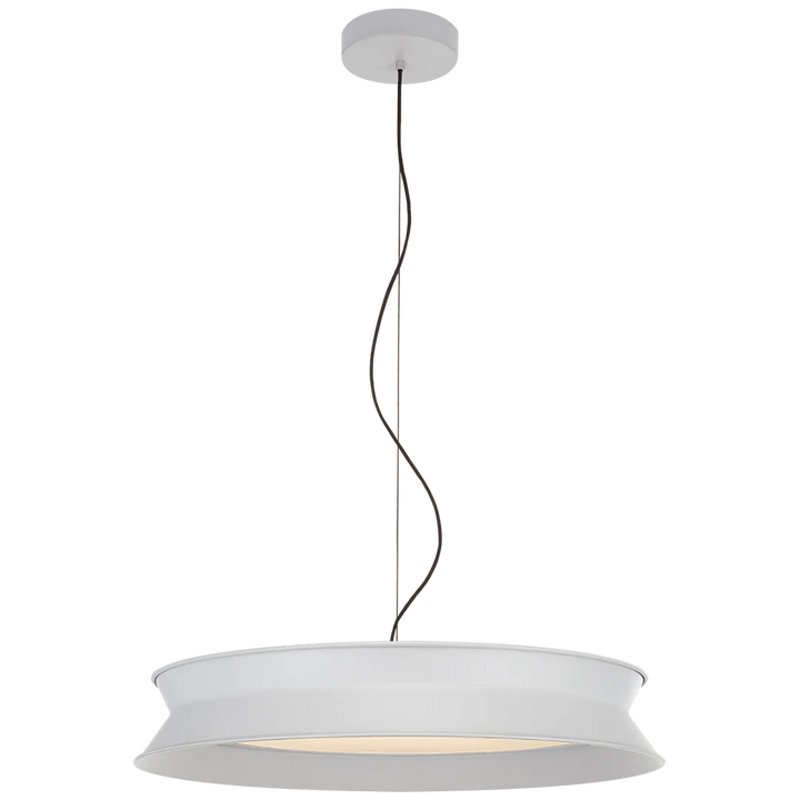 60/40 Dotty 22" Pendant-Visual Comfort-VISUAL-PB 5022STW-PendantsStone White-3-France and Son