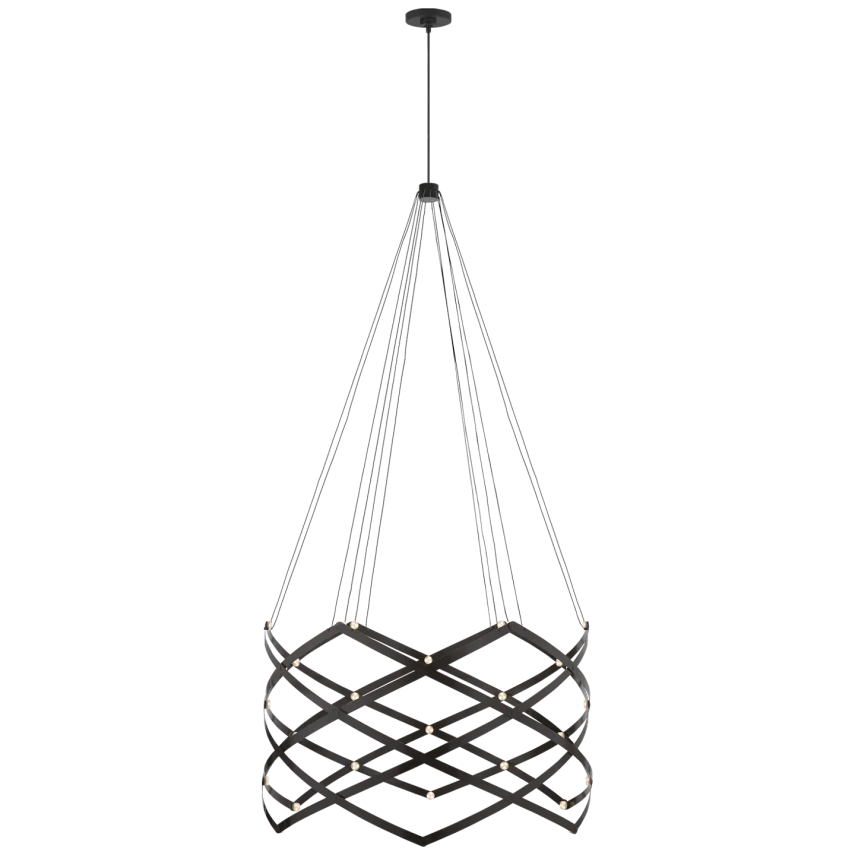 Intro Expandable Chandelier-Visual Comfort-VISUAL-PB 5111MBK-Chandeliers-1-France and Son