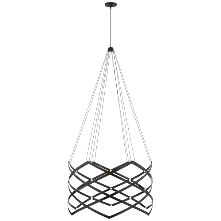 Intro Expandable Chandelier-Visual Comfort-VISUAL-PB 5111MBK-Chandeliers-1-France and Son