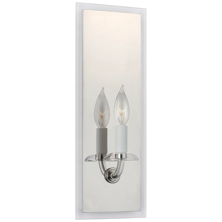 Brigita Medium Reflector Sconce-Visual Comfort-VISUAL-PCD 2025PN/CG-Wall LightingPolished Nickel and Clear Glass-2-France and Son