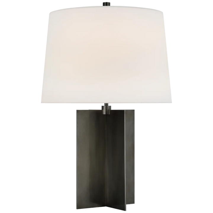 Coast Table Lamp-Visual Comfort-VISUAL-PCD 3005BZ-L-Table LampsMedium-Bronze-Linen Shades-1-France and Son