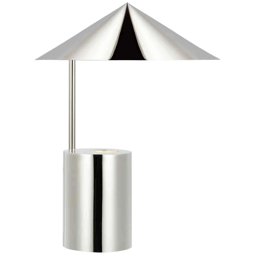 Orla Small Table Lamp-Visual Comfort-VISUAL-PCD 3205PN-Table LampsPolished Nickel-3-France and Son