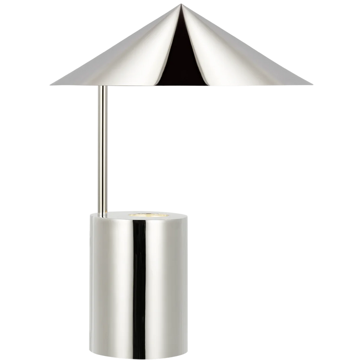 Orla Small Table Lamp-Visual Comfort-VISUAL-PCD 3205PN-Table LampsPolished Nickel-3-France and Son