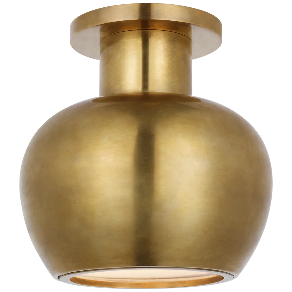 Cameroun Monopoint Flush Mount-Visual Comfort-VISUAL-PCD 4120HAB-Flush MountsHand Rubbed Antiqued Brass-2-France and Son