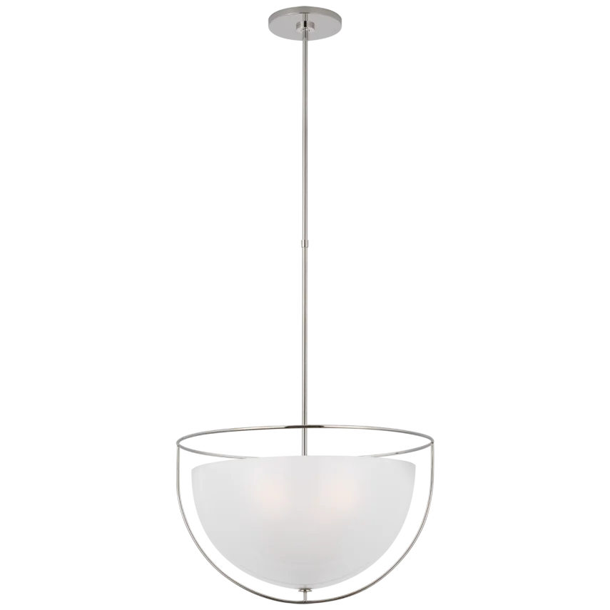 Odeng Large Pendant-Visual Comfort-VISUAL-PCD 5050PN-FG-PendantsPolished Nickel-3-France and Son