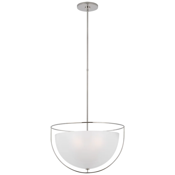 Odeng Large Pendant-Visual Comfort-VISUAL-PCD 5050PN-FG-PendantsPolished Nickel-3-France and Son