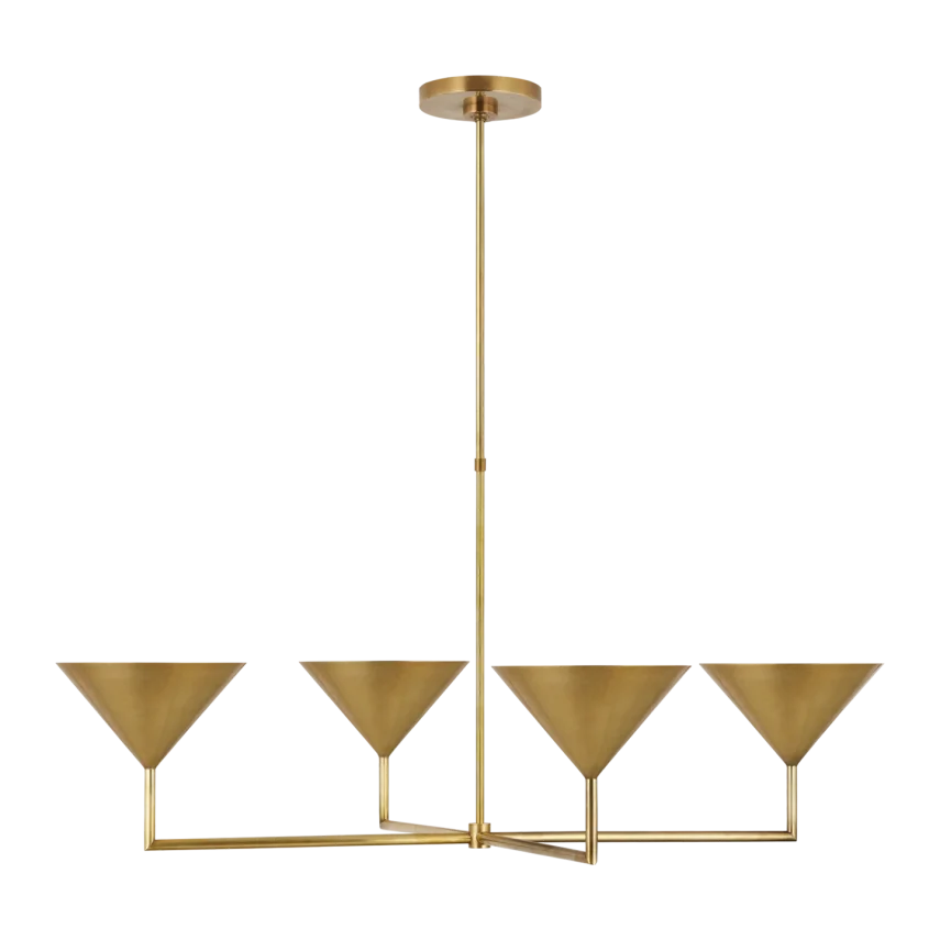 Orby XL Chandelier-Visual Comfort-VISUAL-PCD 5200HAB-ChandeliersHand-Rubbed Antique Brass-2-France and Son