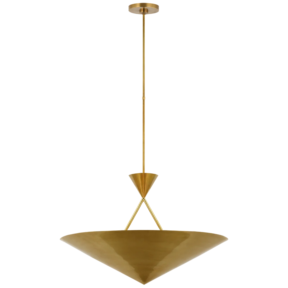 Orla Medium Chandelier-Visual Comfort-VISUAL-PCD 5210HAB-ChandeliersHand-Rubbed Antique Brass-2-France and Son