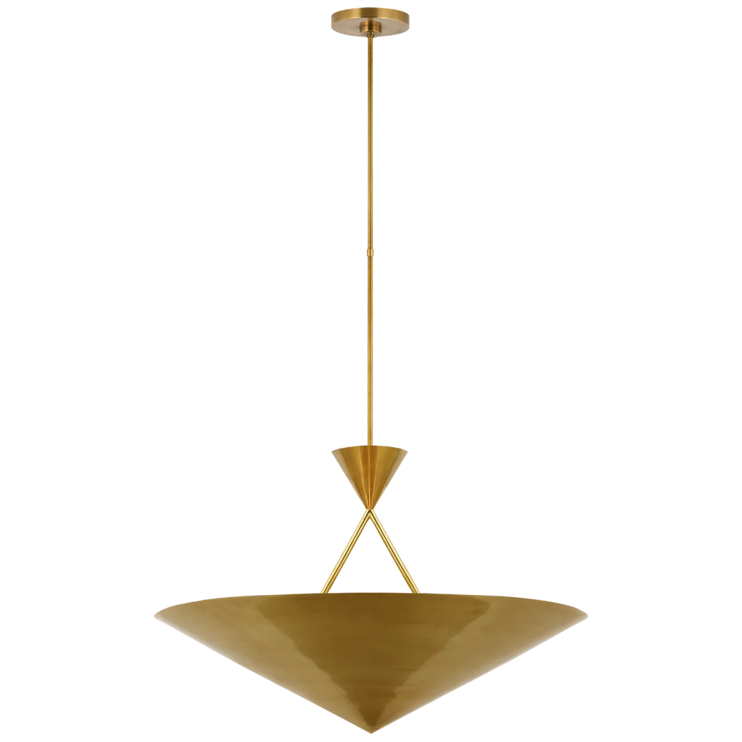 Orla Medium Chandelier-Visual Comfort-VISUAL-PCD 5210HAB-ChandeliersHand-Rubbed Antique Brass-2-France and Son