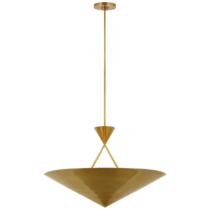 Orla Medium Chandelier-Visual Comfort-VISUAL-PCD 5210HAB-ChandeliersHand-Rubbed Antique Brass-2-France and Son