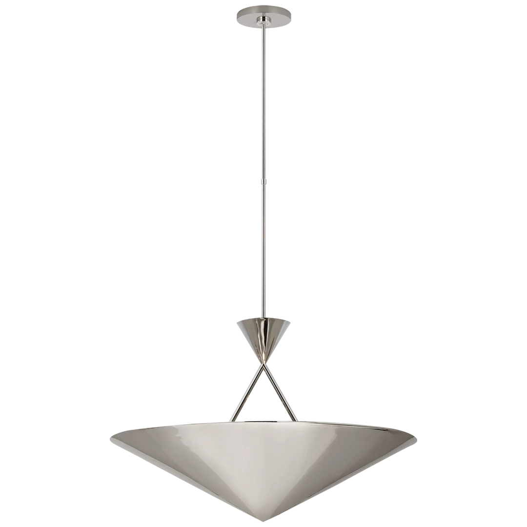 Orla Medium Chandelier-Visual Comfort-VISUAL-PCD 5210PN-ChandeliersPolished Nickel-3-France and Son