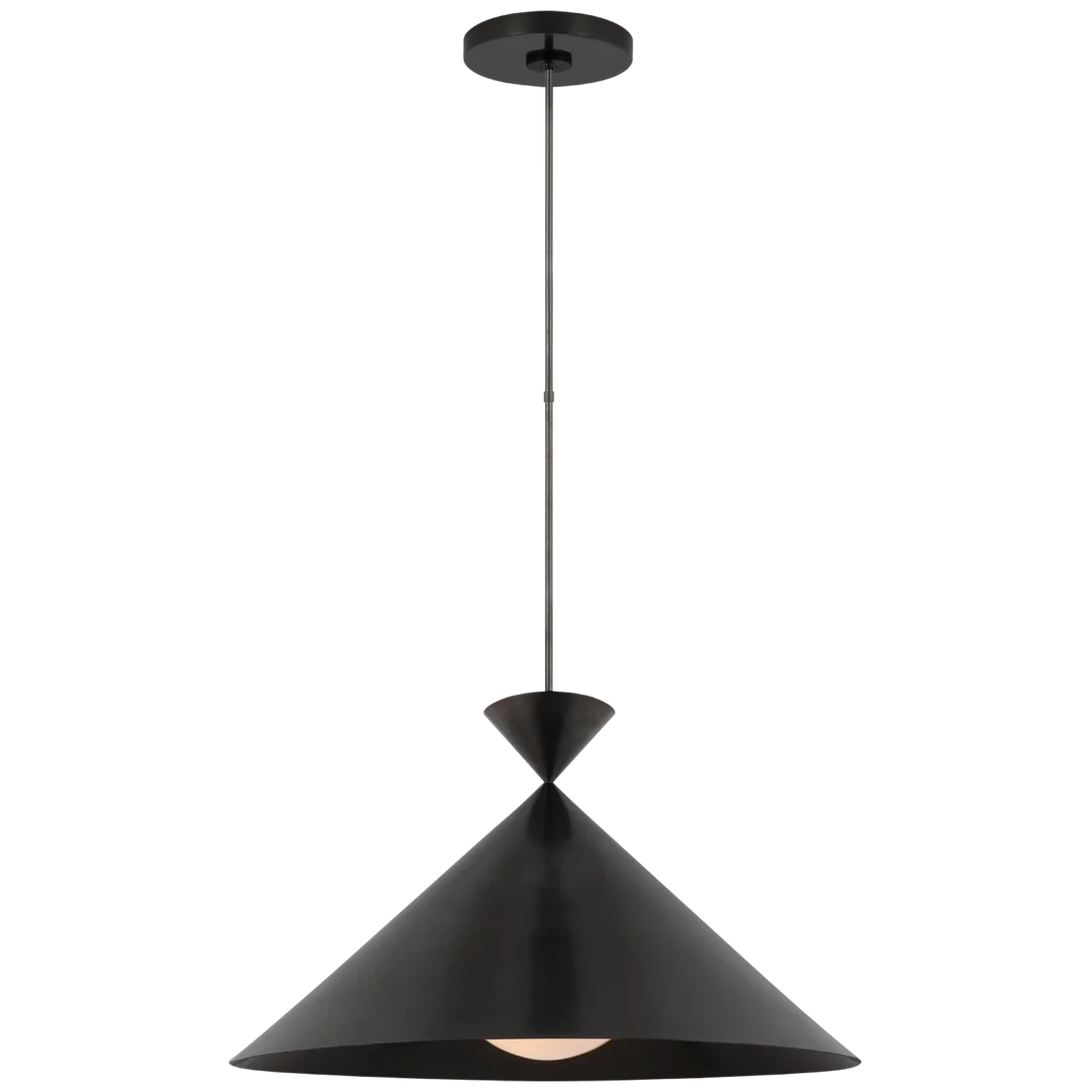 Orla Grande Pendant-Visual Comfort-VISUAL-PCD 5220BZ-WG-PendantsBronze-1-France and Son