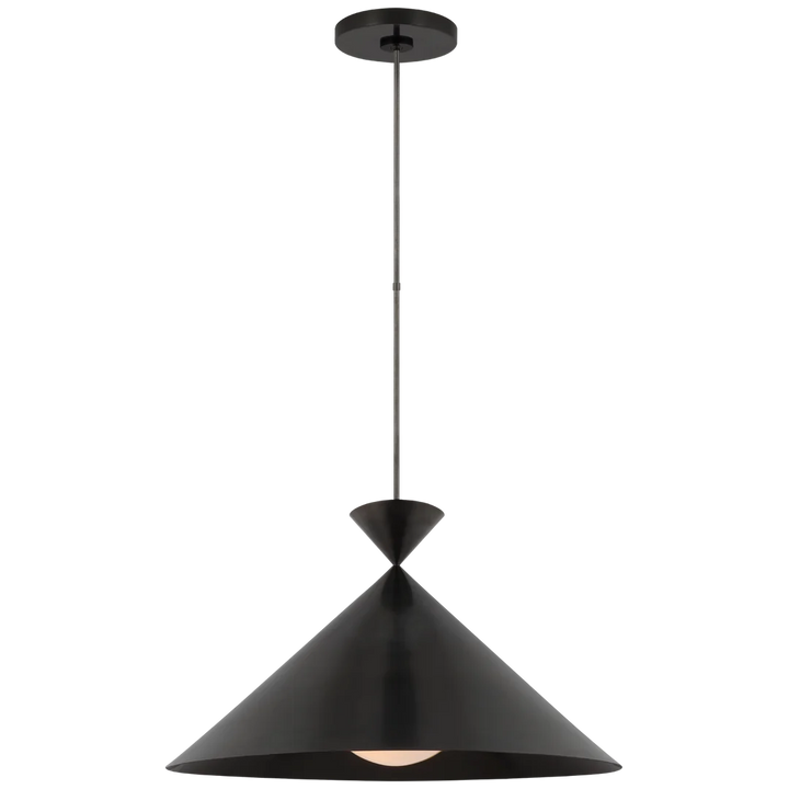 Orla Grande Pendant-Visual Comfort-VISUAL-PCD 5220BZ-WG-PendantsBronze-1-France and Son