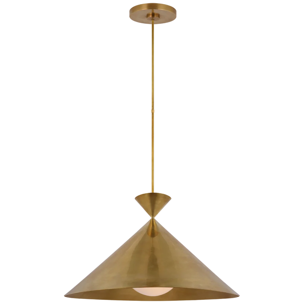 Orla Grande Pendant-Visual Comfort-VISUAL-PCD 5220HAB-WG-PendantsHand-Rubbed Antique Brass-2-France and Son