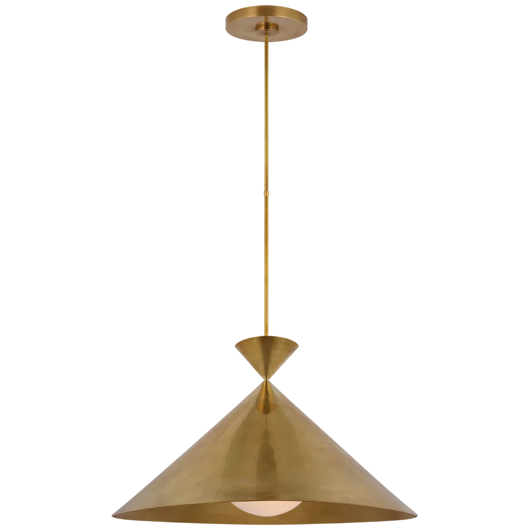 Orla Grande Pendant-Visual Comfort-VISUAL-PCD 5220HAB-WG-PendantsHand-Rubbed Antique Brass-2-France and Son