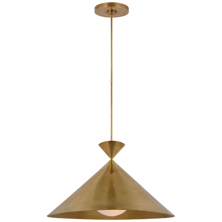 Orla Grande Pendant-Visual Comfort-VISUAL-PCD 5220HAB-WG-PendantsHand-Rubbed Antique Brass-2-France and Son