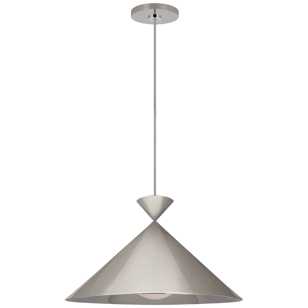 Orla Grande Pendant-Visual Comfort-VISUAL-PCD 5220PN-WG-PendantsPolished Nickel-3-France and Son