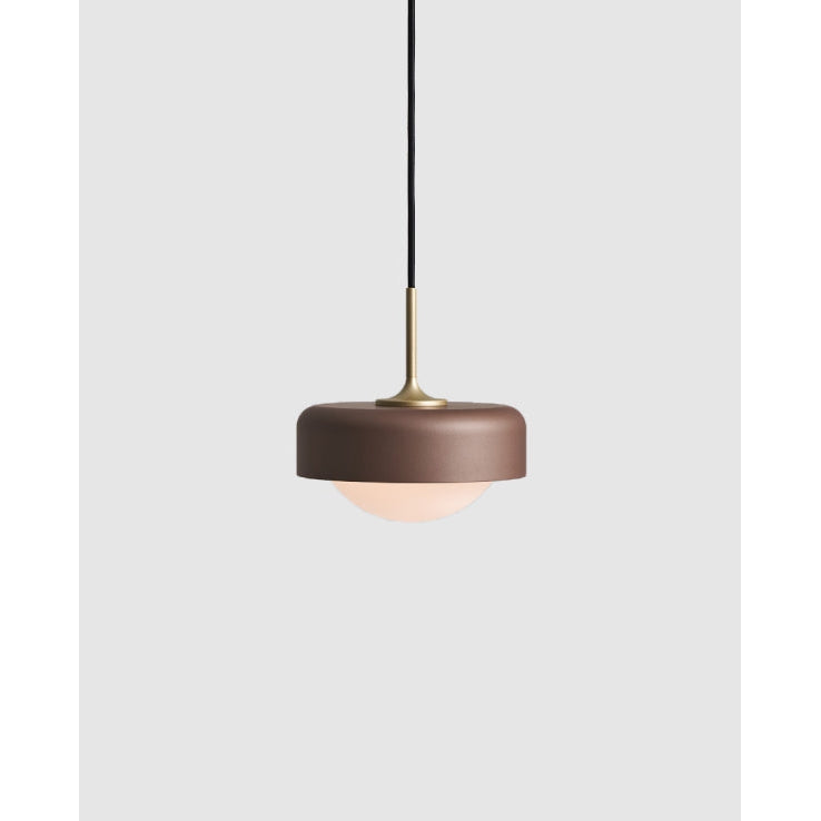 Pensee LED Pendant-Seed Design-SEED-SG-7992P-PCO-PendantsPearl Cocoa/ Gold-1-France and Son