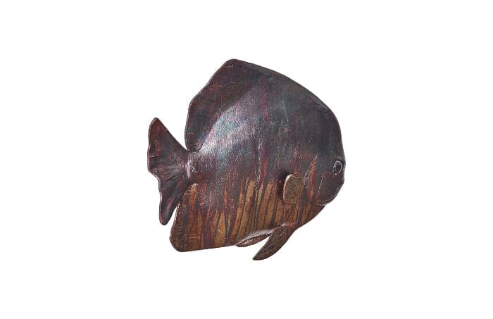Australian Bat Fish Wall Sculpture-Phillips Collection-PHIL-PH100653-Wall ArtCopper Patina-3-France and Son
